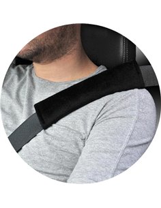 PROPLUS μαξιλαράκια ζώνης αυτοκινήτου 210240, μαύρα, 2τμχ