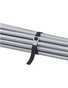 PROPLUS ιμάντες πρόσδεσης 321285 με μεταλλική αγκράφα, 40cm, μαύρο, 4τμχ