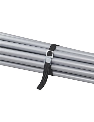 PROPLUS ιμάντες πρόσδεσης 321285 με μεταλλική αγκράφα, 40cm, μαύρο, 4τμχ