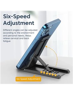 CABLETIME βάση smartphone CT-PH03, foldable, λευκή