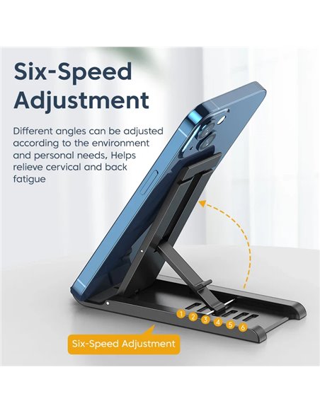 CABLETIME βάση smartphone CT-PH03, foldable, λευκή