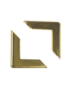 Γωνίες χρυσές  μεταλλικές 22x22x3.5χιλ.(100τεμ)