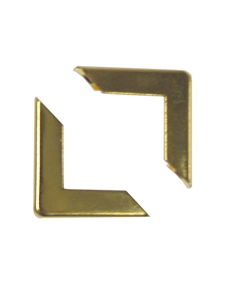 Γωνίες χρυσές  μεταλλικές 22x22x3.5χιλ.(100τεμ)