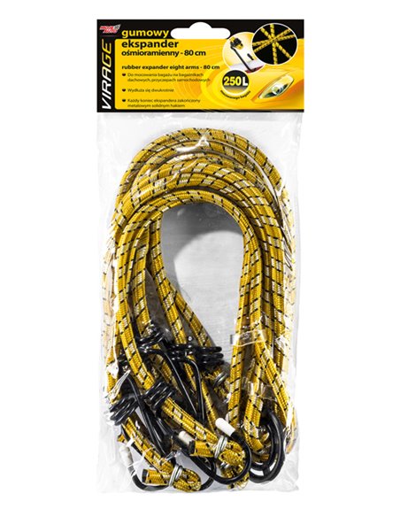 MOJE AUTO ιμάντας πρόσδεσης φορτίου 93-026, χταπόδι, 80cm, κίτρινος