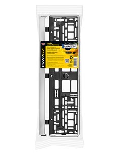 MOJE AUTO πλαίσιο πινακίδας αυτοκινήτου 93-036, 17.5x1.4x52.6cm, μαύρο