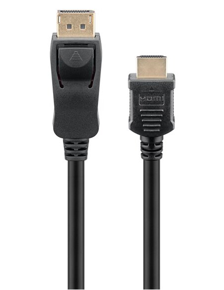 GOOBAY καλώδιο DisplayPort σε HDMI 64837, 4K/30Hz, 3m, μαύρο