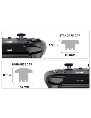ROAR αναλογικοί μοχλοί RR-0024 για χειριστήριο RR-0023, 2x σετ, μαύρα