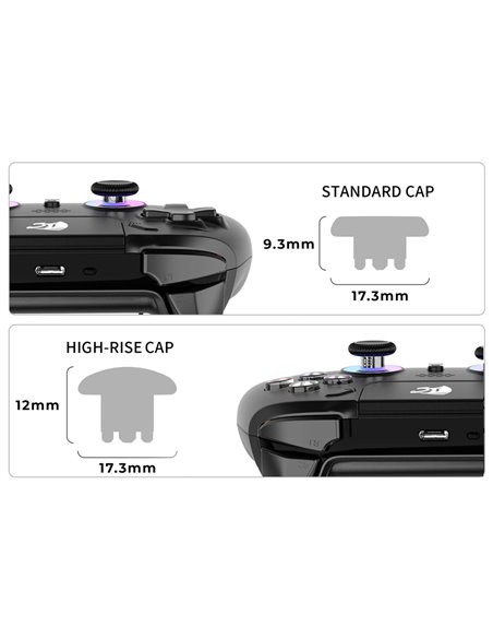 ROAR αναλογικοί μοχλοί RR-0024 για χειριστήριο RR-0023, 2x σετ, μαύρα