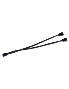 POWERTECH καλώδιο 4-pin pwm σε 2x 4-pin pwm CAB-W048, 0.15m, μαύρο