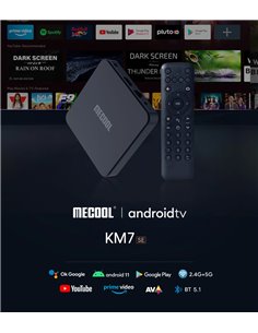 MECOOL TV Box KM7 SE, Google πιστοποίηση, 4K, 2/32GB, WiFi, Android 11
