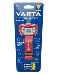 VARTA LED φακός κεφαλής Outdoor Sports H20 Pro, 200lm, IPX4, κόκκινος