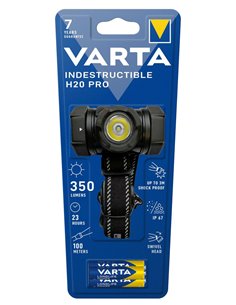VARTA LED φακός κεφαλής Indestructible H20 Pro, 350lm, IP67, μαύρος