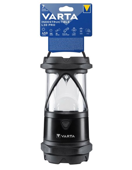 VARTA LED φορητό φανάρι Indestructible L30 Pro, 450lm, IP67