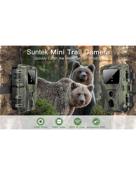 SUNTEK κάμερα κυνηγού MINI600, PIR, 20MP/1080p, SD, IP65