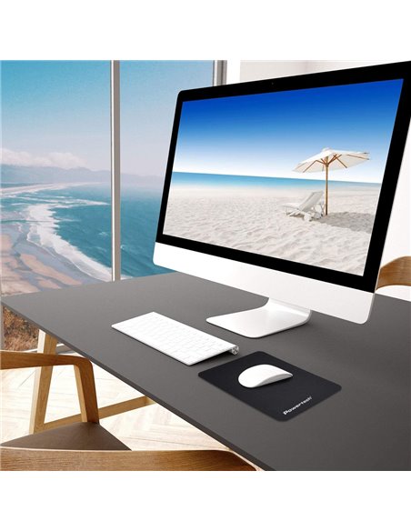 POWERTECH mouse pad PT-1292, 20x18cm, μαύρο