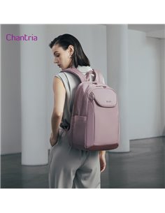 CHANTRIA γυναικεία τσάντα πλάτης CB00638 με θήκη laptop 15.6", 20.2L, μωβ