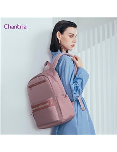 CHANTRIA γυναικεία τσάντα πλάτης CB00649 με θήκη laptop 14", 14.3L, μωβ