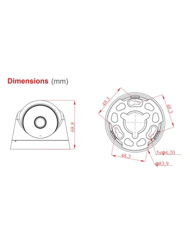 LONGSE υβριδική κάμερα CPSATHC200FPE, 2.8mm, 5MP, AOC, IR έως 20m