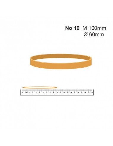 Λάστιχα Νο 10 63x1.4x5χιλ. (100gr) πλατύ