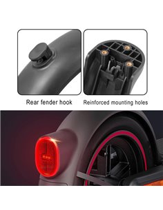 Ανταλ/κό πίσω φτερό με φωτισμό & γάντζο για πατίνι Xiaomi Mi 4 Pro