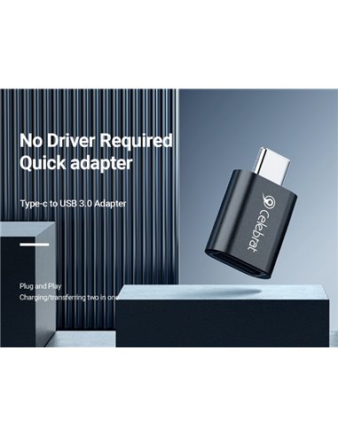 CELEBRAT αντάπτορας USB-C σε USB 3.0 CA-04, 5Gbps, μαύρος
