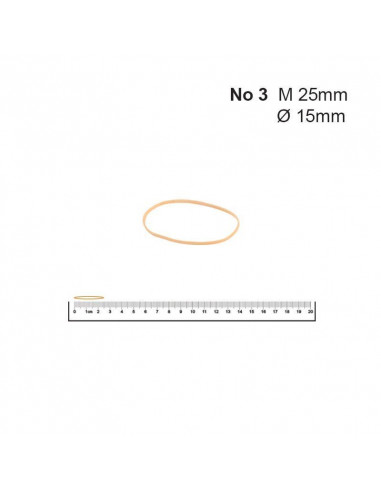 Λάστιχα Νο 3 25x1.4x1.4χιλ. (1kg)