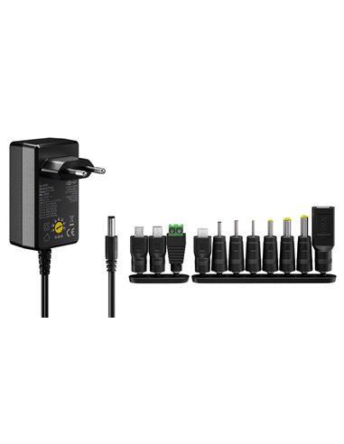 GOOBAY επιτοίχιος φορτιστής 65592, 3V-12V, 3.6W, 12 tips