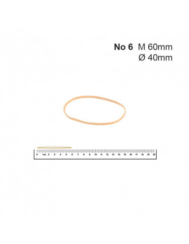 Λάστιχα Νο 6 40x1.4x1.4χιλ. (1kg)