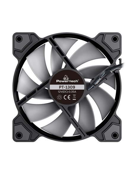 POWERTECH ανεμιστήρας για PC SP-PT-1309-2, slave, ARGB LED, 120mm, 1200RPM