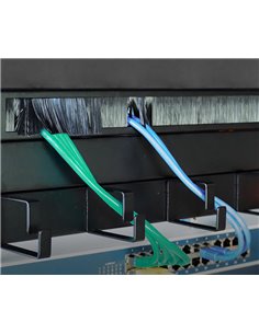 POWERTECH βούρτσα προστασίας για rack NETW-0030, 19"/1U, μεταλλικό, μαύρο