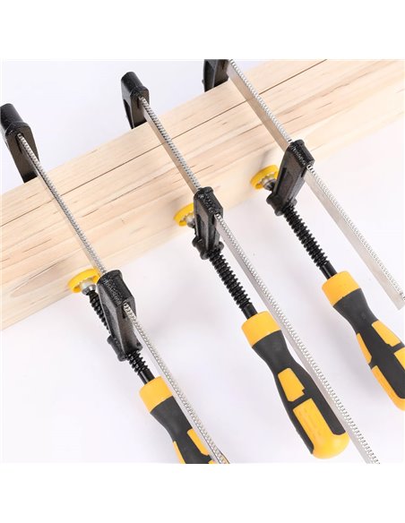 DELI σφιγκτήρας τύπου F DL111250 με μέγιστο άνοιγμα 500mm, μαύρος