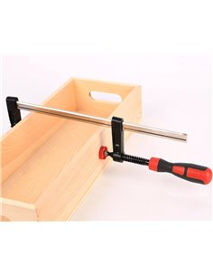 DELI σφιγκτήρας τύπου F DL110830Z με μέγιστο άνοιγμα 300mm, heavy duty, μαύρος