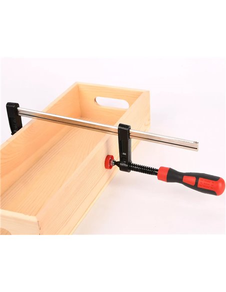 DELI σφιγκτήρας τύπου F DL110830Z με μέγιστο άνοιγμα 300mm, heavy duty, μαύρος