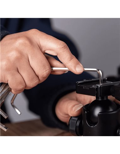 DELI σετ κλειδιά Allen DL3080 σε σχήμα L, με κρίκο κλειδιών, 8τμχ