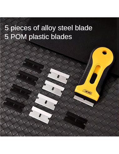 DELI εργαλείο αφαίρεσης κόλλας DL365105 για επισκευές κινητών, με 10x λεπίδες