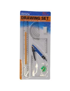 Σετ χάρακες με διαβήτη και μολύβι 8 τεμαχίων