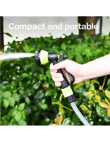 DELI πιστόλι νερού DL8758 με 7 λειτουργίες ψεκασμού, 3/4"