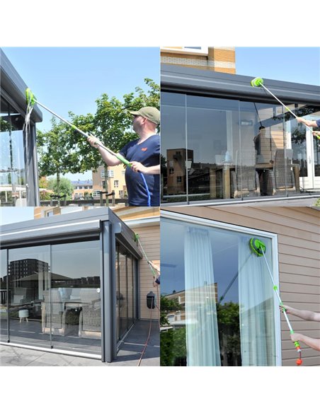 PROPLUS βούρτσα πλυσίματος 150650, τηλεσκοπική έως 1.65m, πράσινη