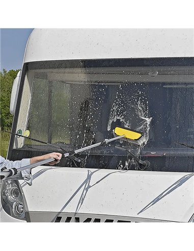 PROPLUS βούρτσα πλυσίματος 150689, τηλεσκοπική έως 1.5m, κίτρινη