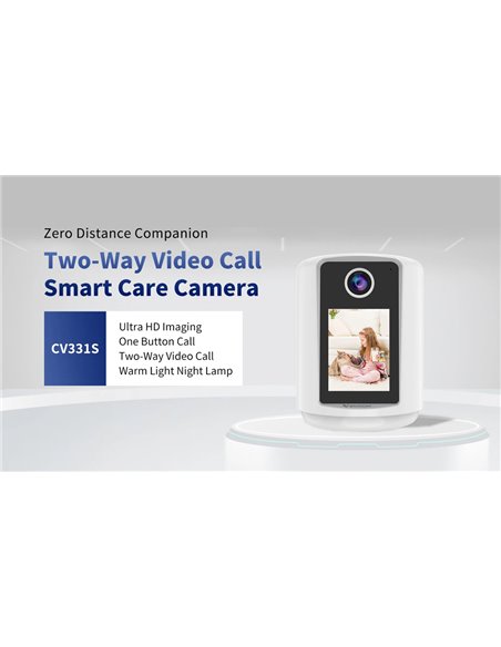 VSTARCAM smart κάμερα CV331S με οθόνη, 3MP, WiFi, 2000mAh, SD