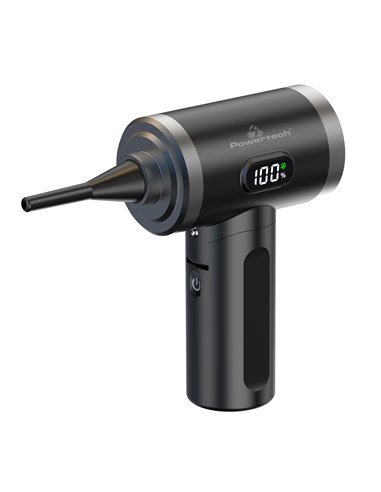 POWERTECH ηλεκτρικό air duster PT-1316 με LED φακό, 50W, 3600mAh, μαύρο