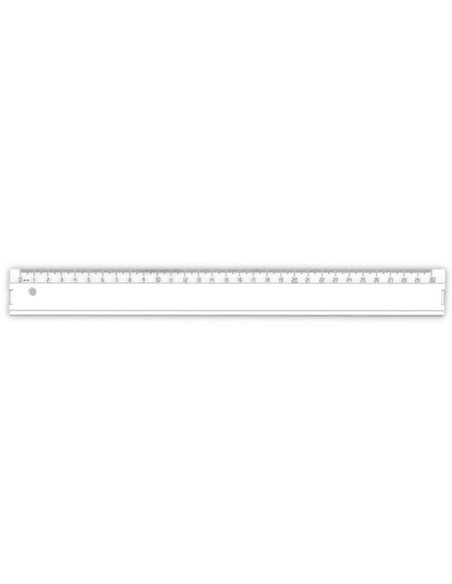 Ark χάρακας 30εκ. πλαστικός λευκός