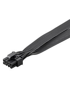 GOOBAY καλώδιο 8 pin σε 2x 6+2 pin PCIe 59714, 23cm, μαύρο