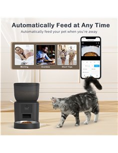 BRUNO smart ταΐστρα κατοικίδιων BRN-0212 με κάμερα 2MP, 4L, WiFi, μαύρη