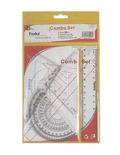 Σετ χάρακες διάφανοι πλαστικοί