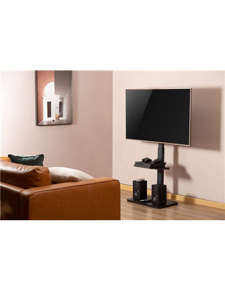 BRATECK βάση τηλεόρασης δαπέδου FS32-46, 37-75", έως 40kg, με ράφι