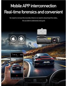 POWERTECH smart κάμερα αυτοκινήτου PT-1332, 1080p, WiFi