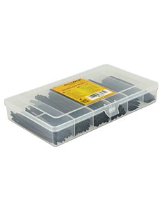 DELOCK σετ θερμοσυστελλόμενων μονωτικών 86271, 2:1, μαύρα, 100τμχ