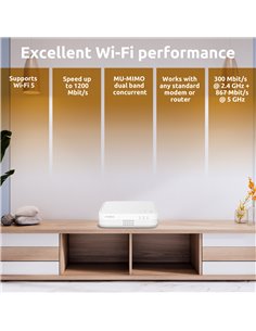 STRONG WiFi Mesh Home Kit ATRIA 1200 V2, 1200Mbps Dual Band, 2τμχ