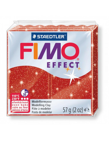 FIMO EFFECT ΚΟΚΚΙΝΟ  GLITTER 56G